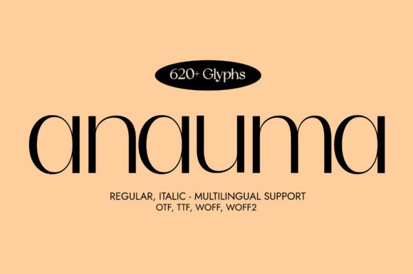 Anauma: A Minimalist Sans Serif Typeface for Web Design