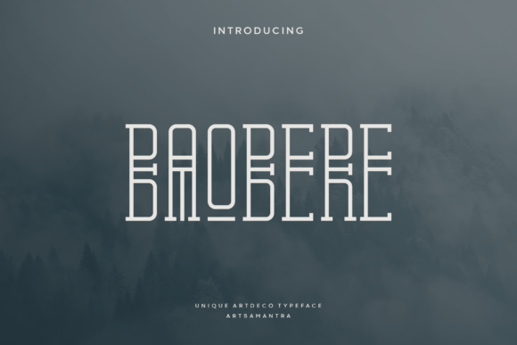 Baobere: An Elegant Decorative Font for Editorial Design