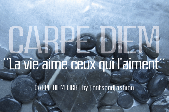 Carpe Diem Light: A Serif Font for Elegant Branding
