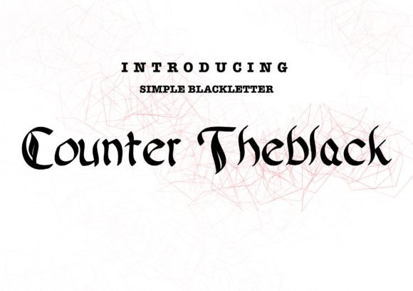Counter Theblack: A Bold Blackletter Typeface for Web Design