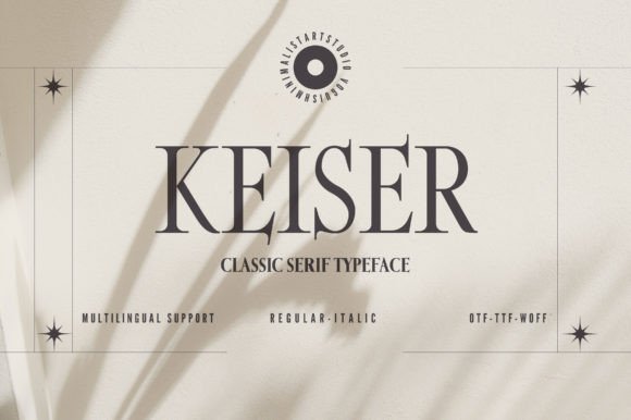 Keiser Font: Elegant Serif for Crafters