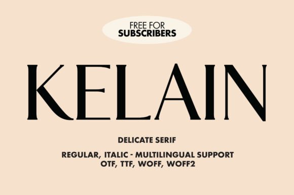 Kelain Serif Font: Elevating Small Business Branding