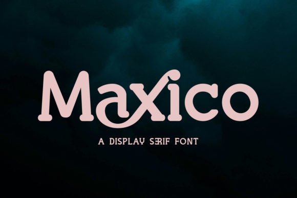 Maxico: A Luxurious Serif Font for Crafters