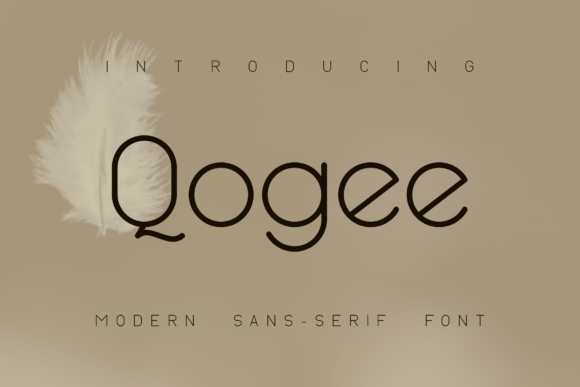 Qogee: A Modern Sans Serif Font for Brand Clarity