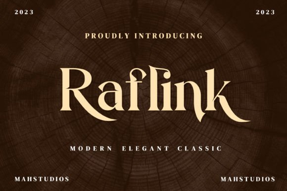 Raflink: A Serif Font for Bold Branding