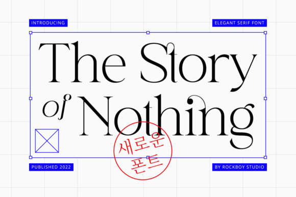 The Story of Nothing: A Serif Font for Editorial Calm