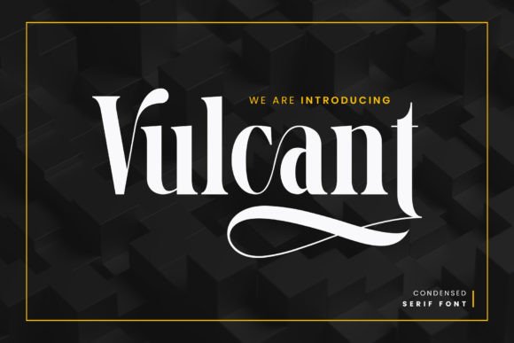 Vulcant Typeface: Elegant Serif for Branding