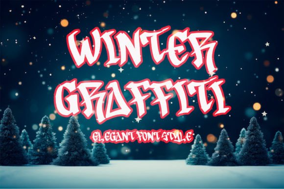 Winter Graffiti Font for Crafters